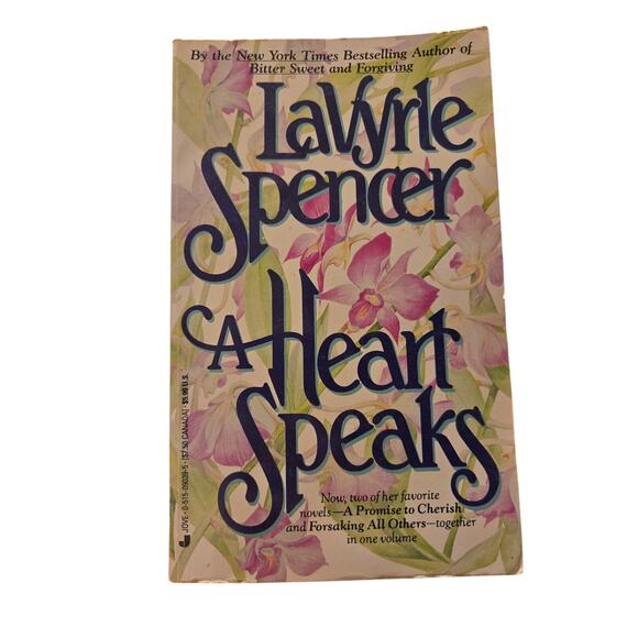 LaVyrle Spencer A HEART SPEAKS Emotional Wounded Hero Romance Jove 0515090395 - Picture 1 of 7